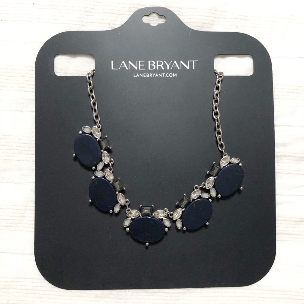 Nwt Lane Bryant Statement Necklace With Blue Stone 15$